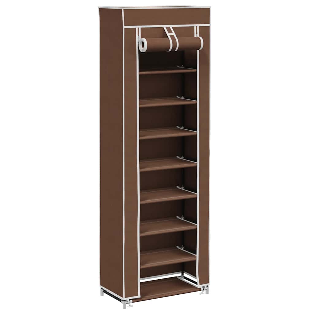 Sapateira com tampa 57 x 29 x 162 cm castanho