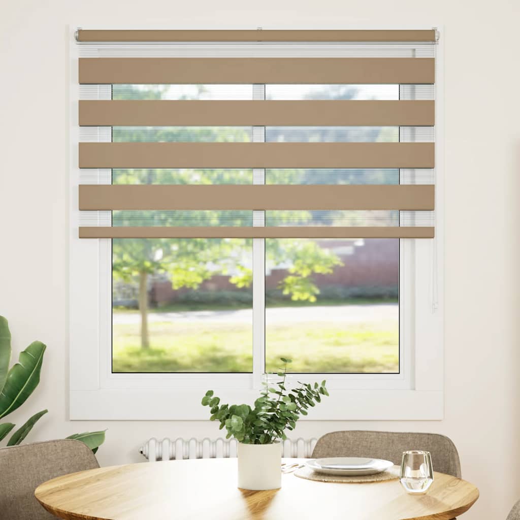 Cortina de zebra 130x100 cm largura do tecido 125,9cm poliéster