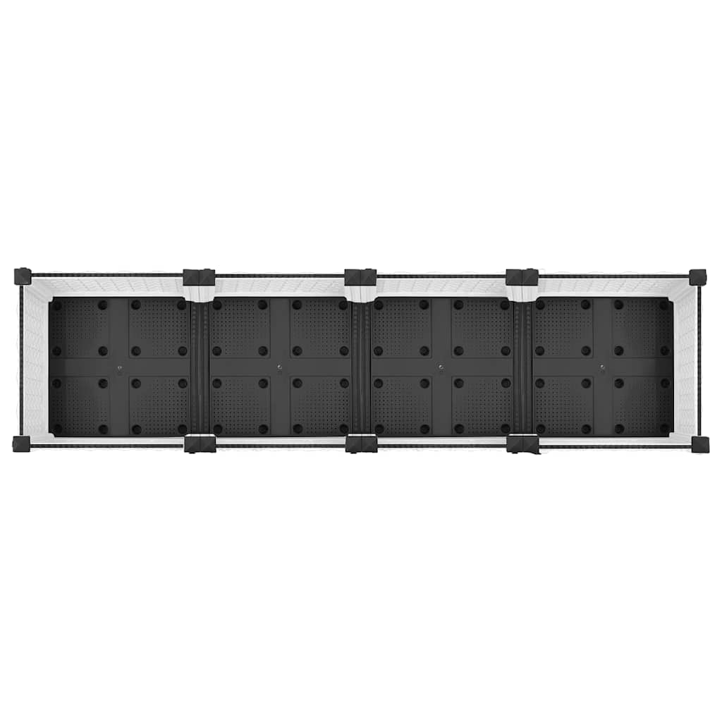 Canteiro elevado 160x40x23 cm polipropileno