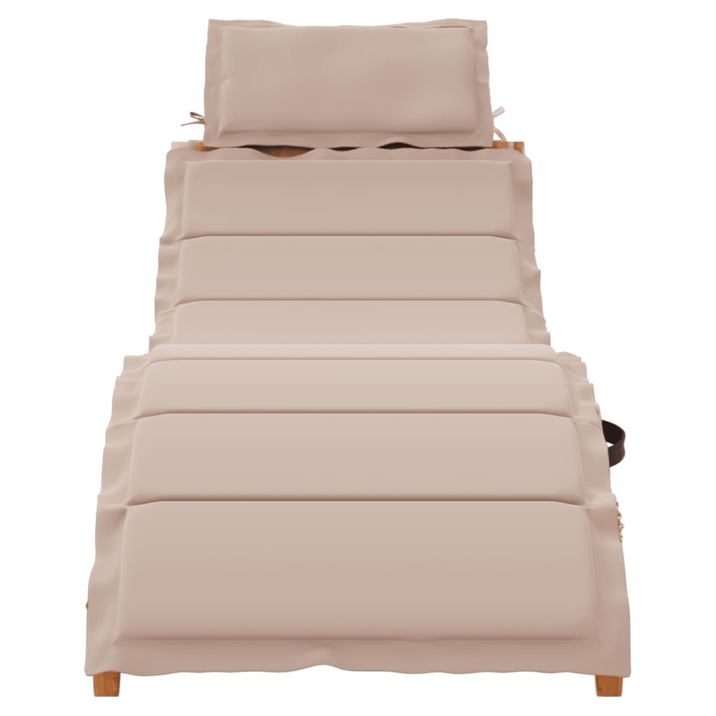 Espreguiçadeiras c/ almofadões 2 pcs acácia cinza-acastanhado