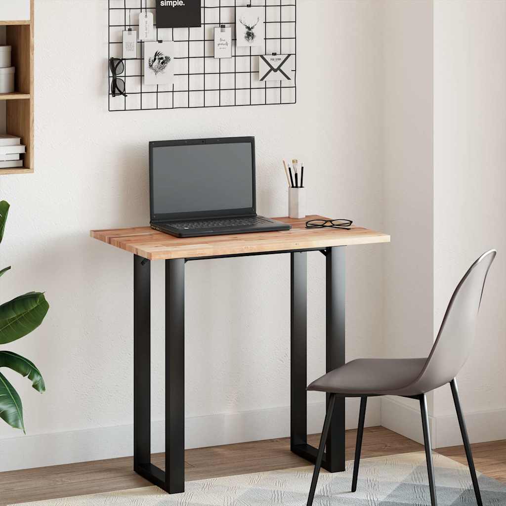 Tampo de mesa retangular 80x50x2 cm madeira de acácia maciça