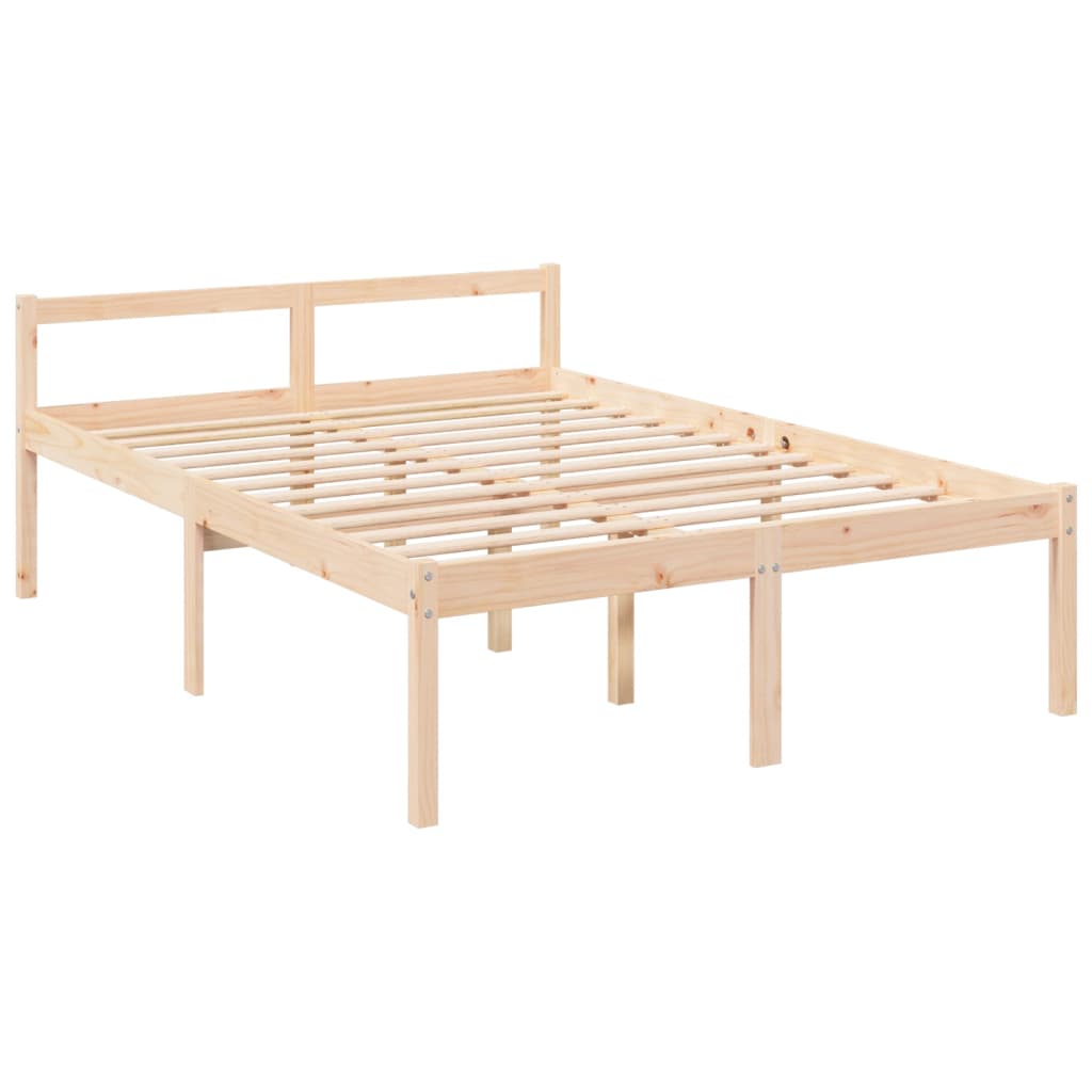 Cama para idosos 140x190 cm pinho maciço