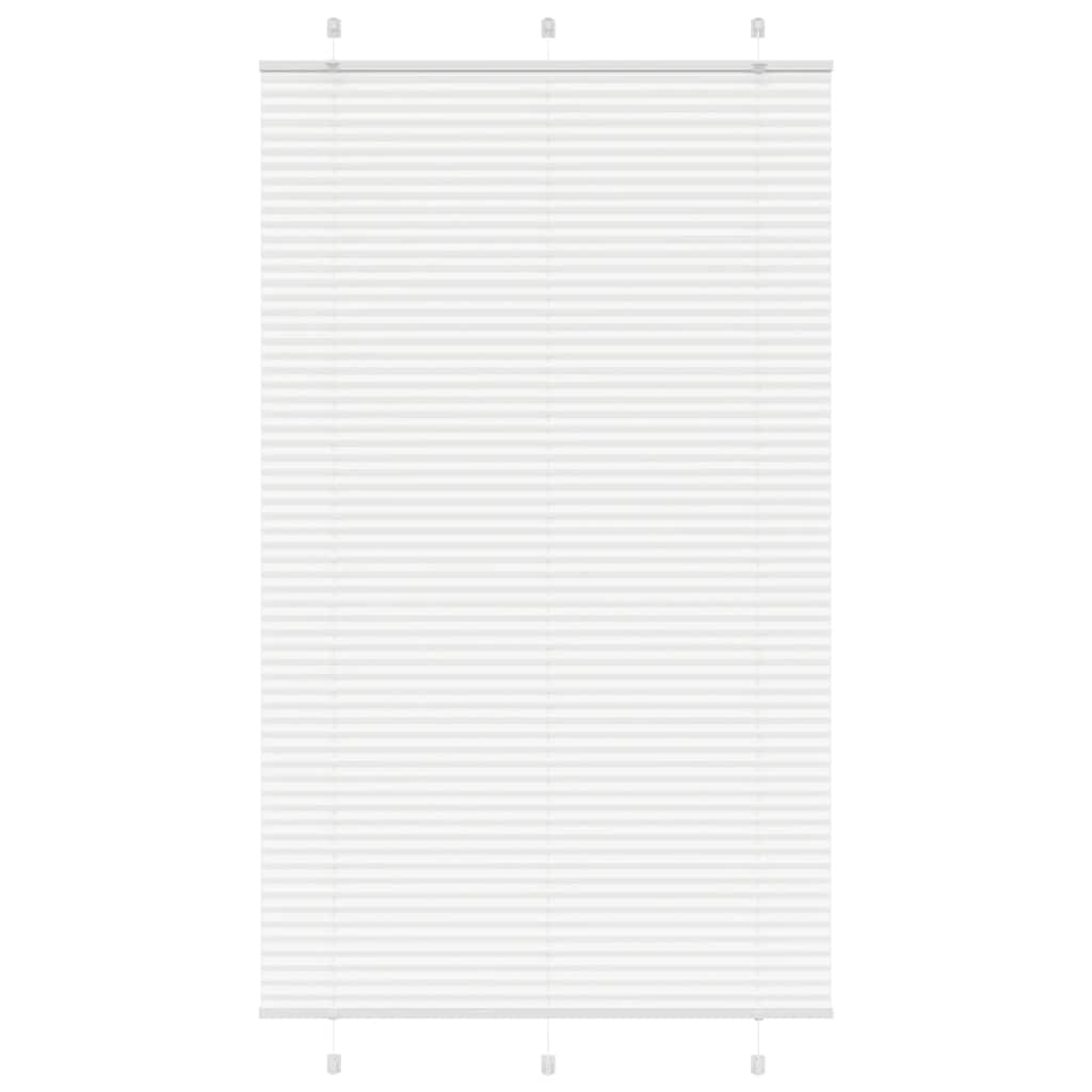 Branco plissada cega 115x200cm largura tecido 114,4cm poliéster