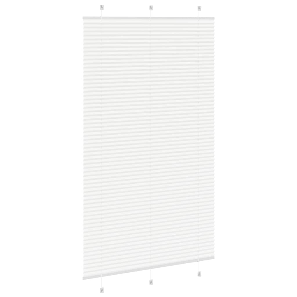Branco plissada cega 115x200cm largura tecido 114,4cm poliéster