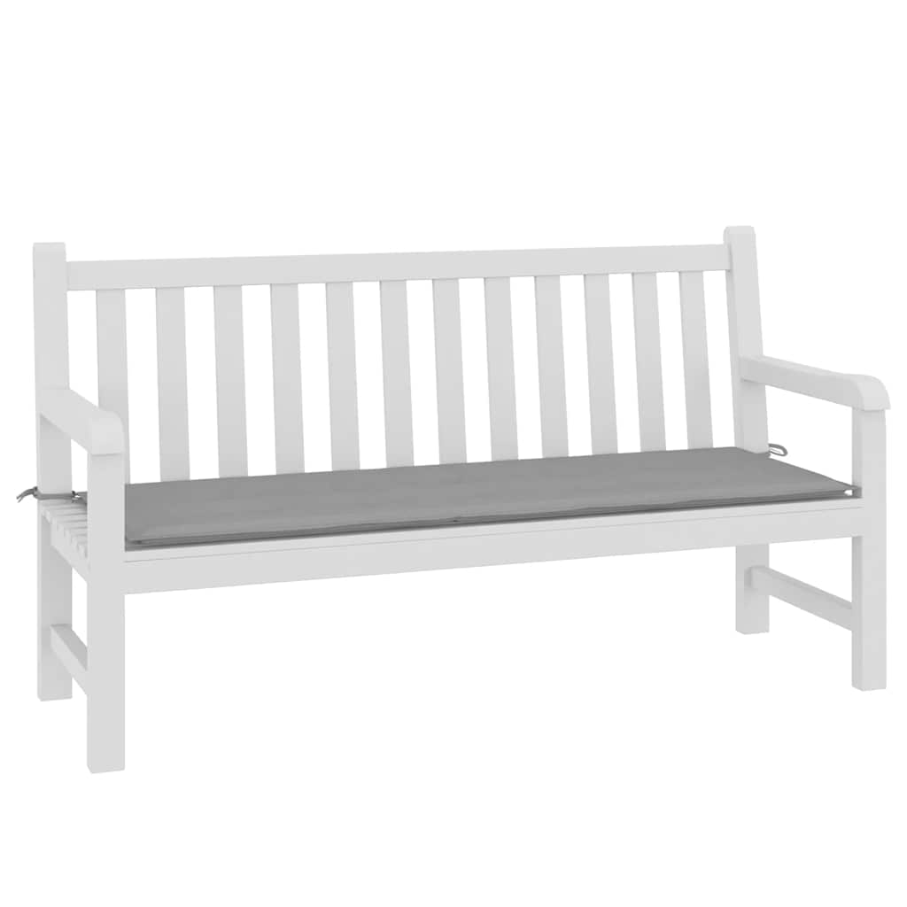 Almofadão p/ banco de jardim 150x50x3 cm tecido oxford cinza