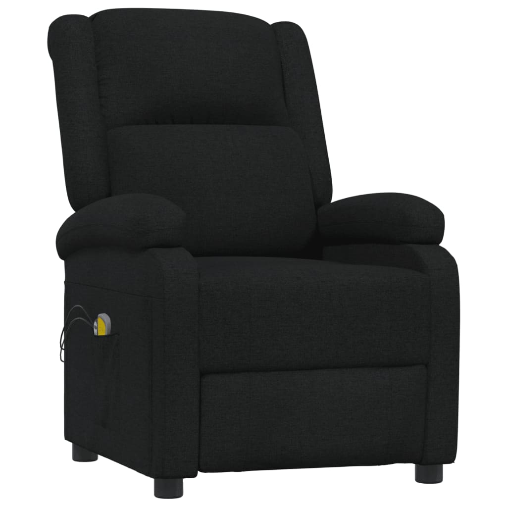 Poltrona de massagens elétrica tecido preto