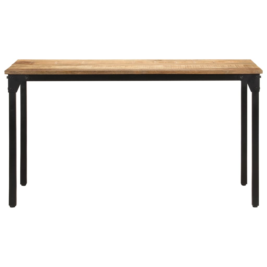 Mesa de jantar 140x70x76 cm madeira de mangueira áspera