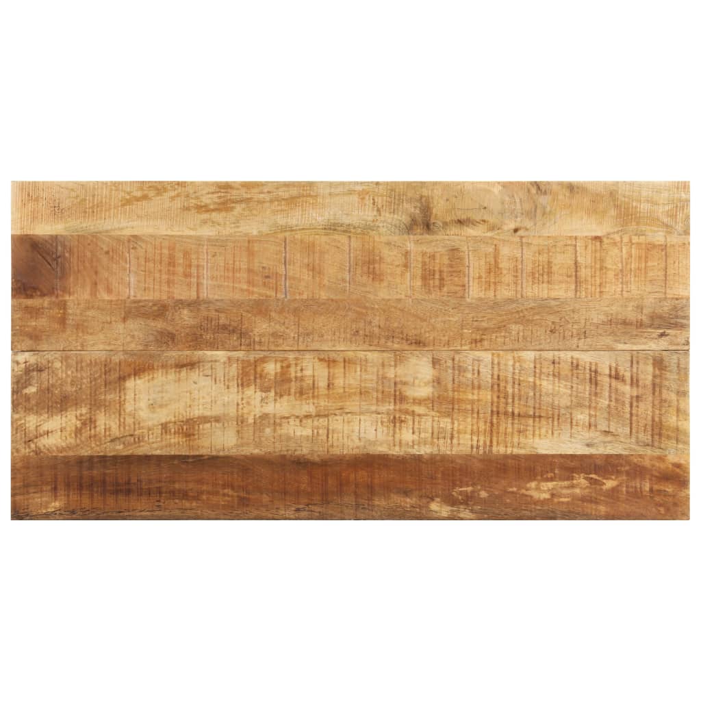 Mesa de jantar 140x70x76 cm madeira de mangueira áspera