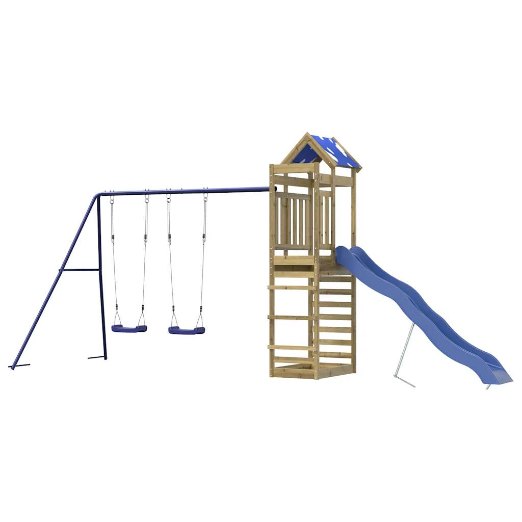 Conjunto de brincar para exterior madeira de pinho impregnada