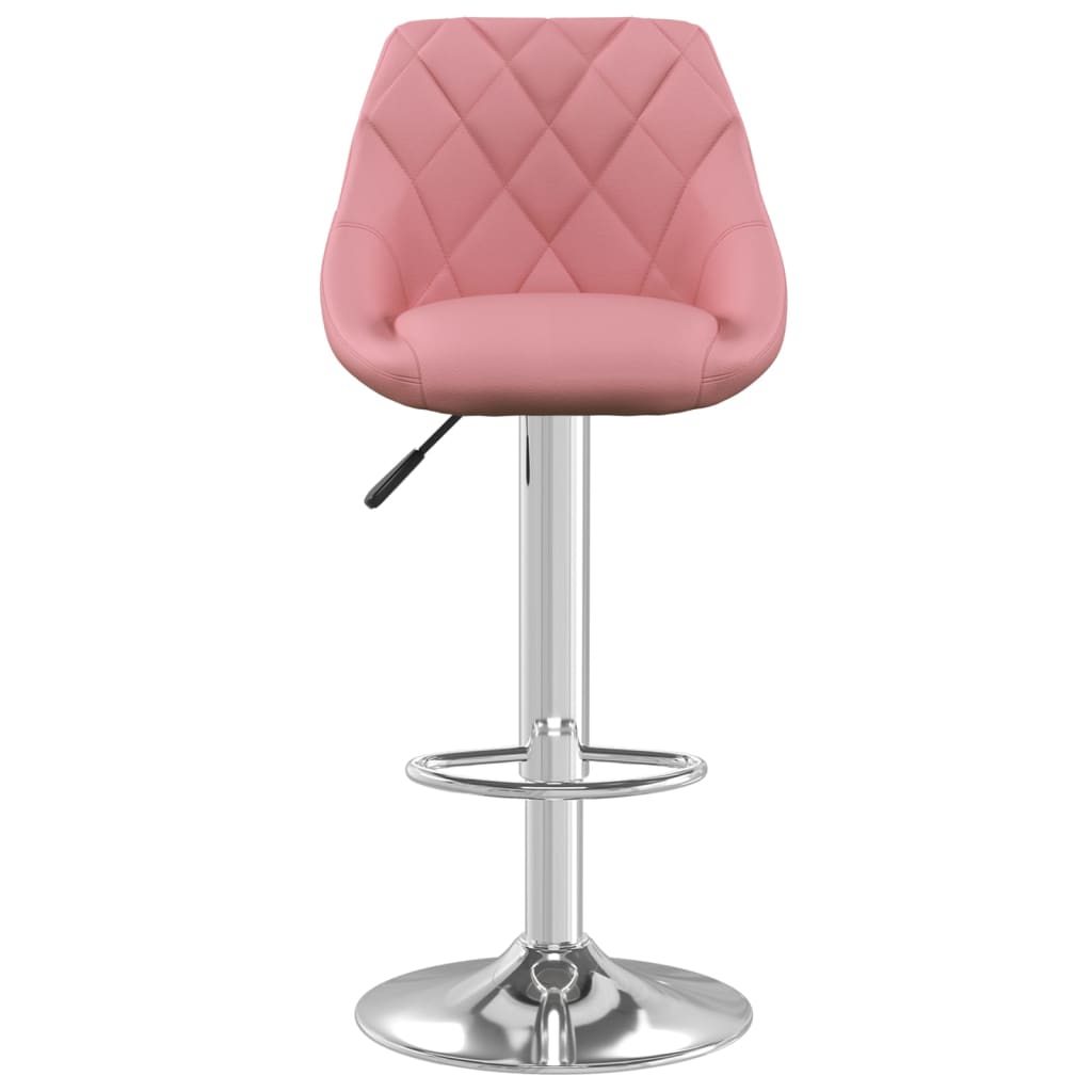 Bancos de bar 2 pcs veludo rosa