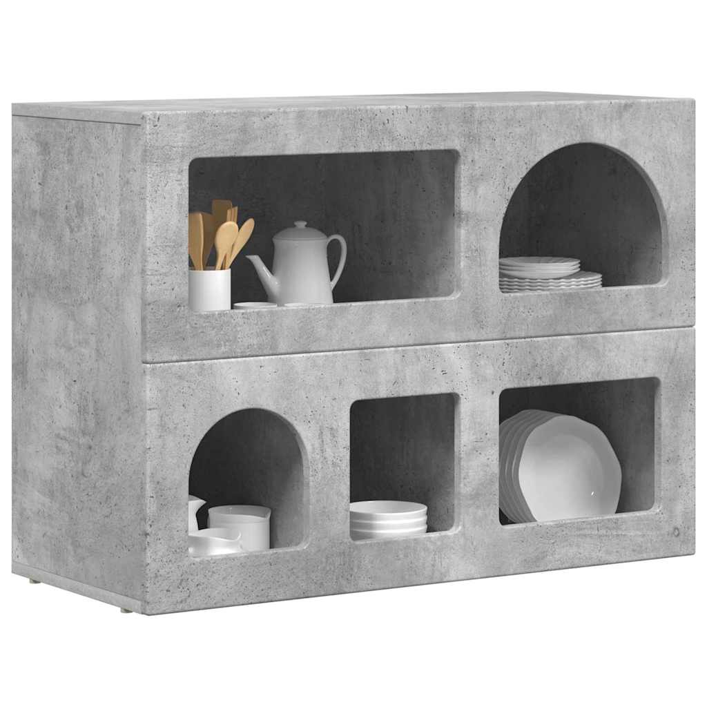 Buffet elst cinzento 80,5 x 35 x 59 cm derivados de madeira