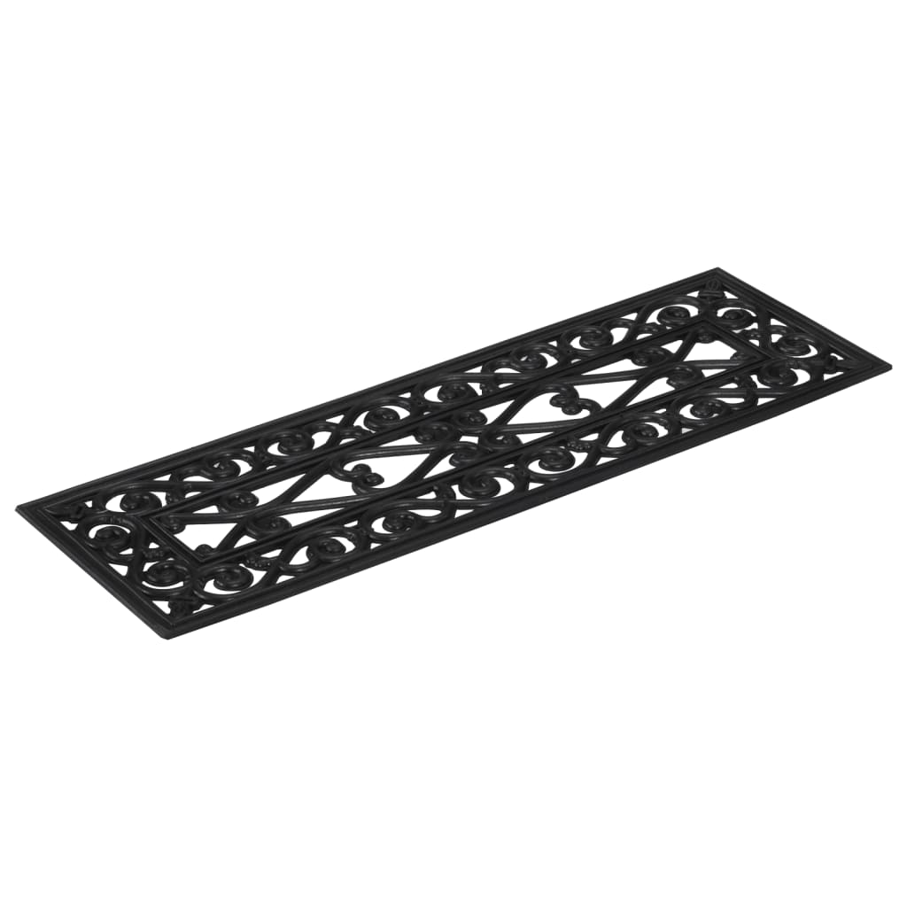 Tapetes de escada 5 pcs 25x75 cm borracha