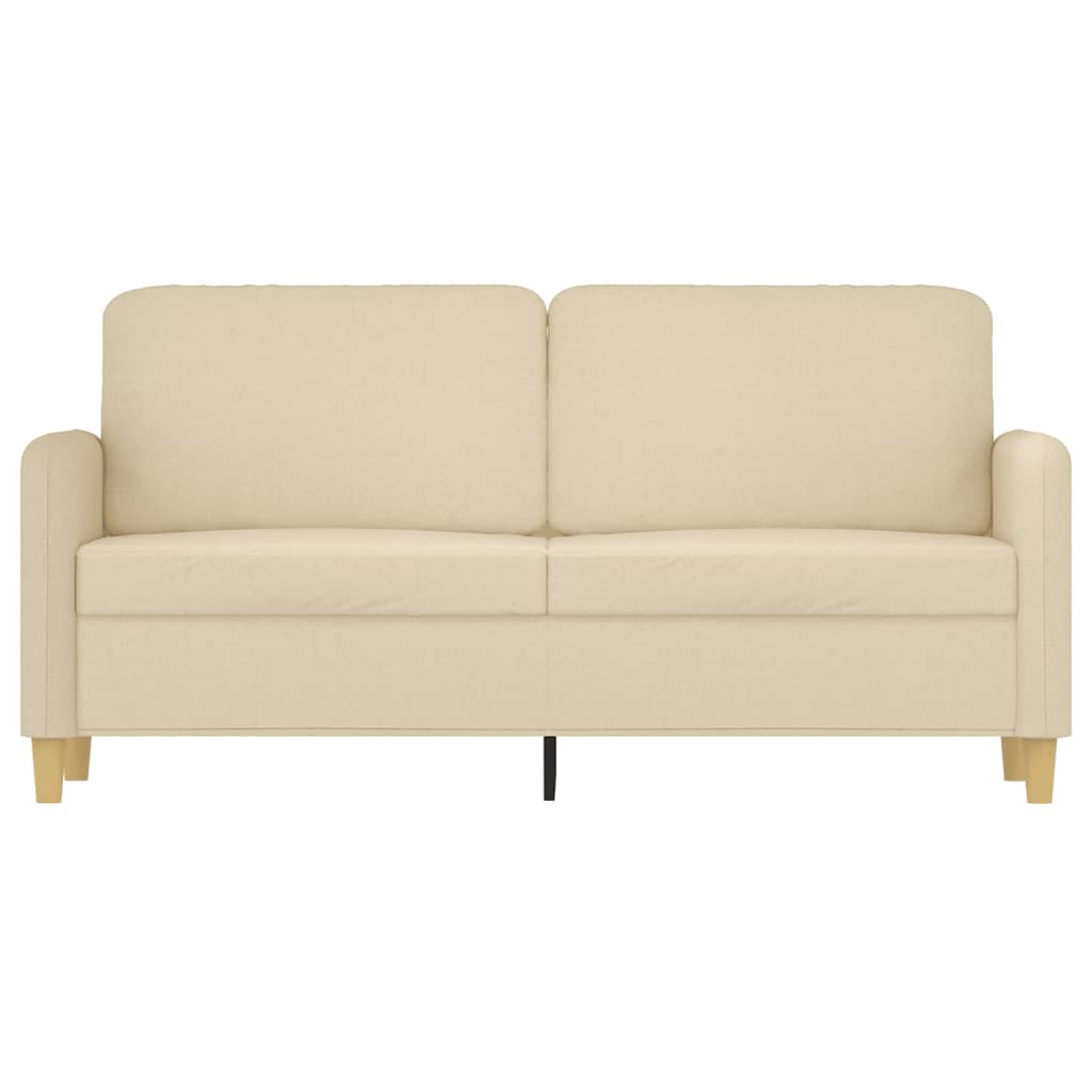 Sofá de 2 lugares tecido 140 cm cor creme