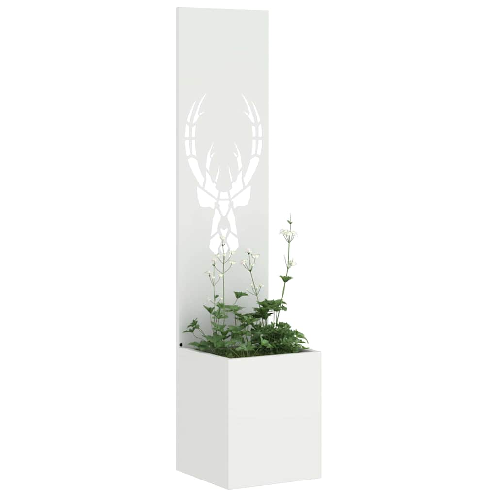 Tela de privacidade para jardim branco 32 x 32 x 150 cm