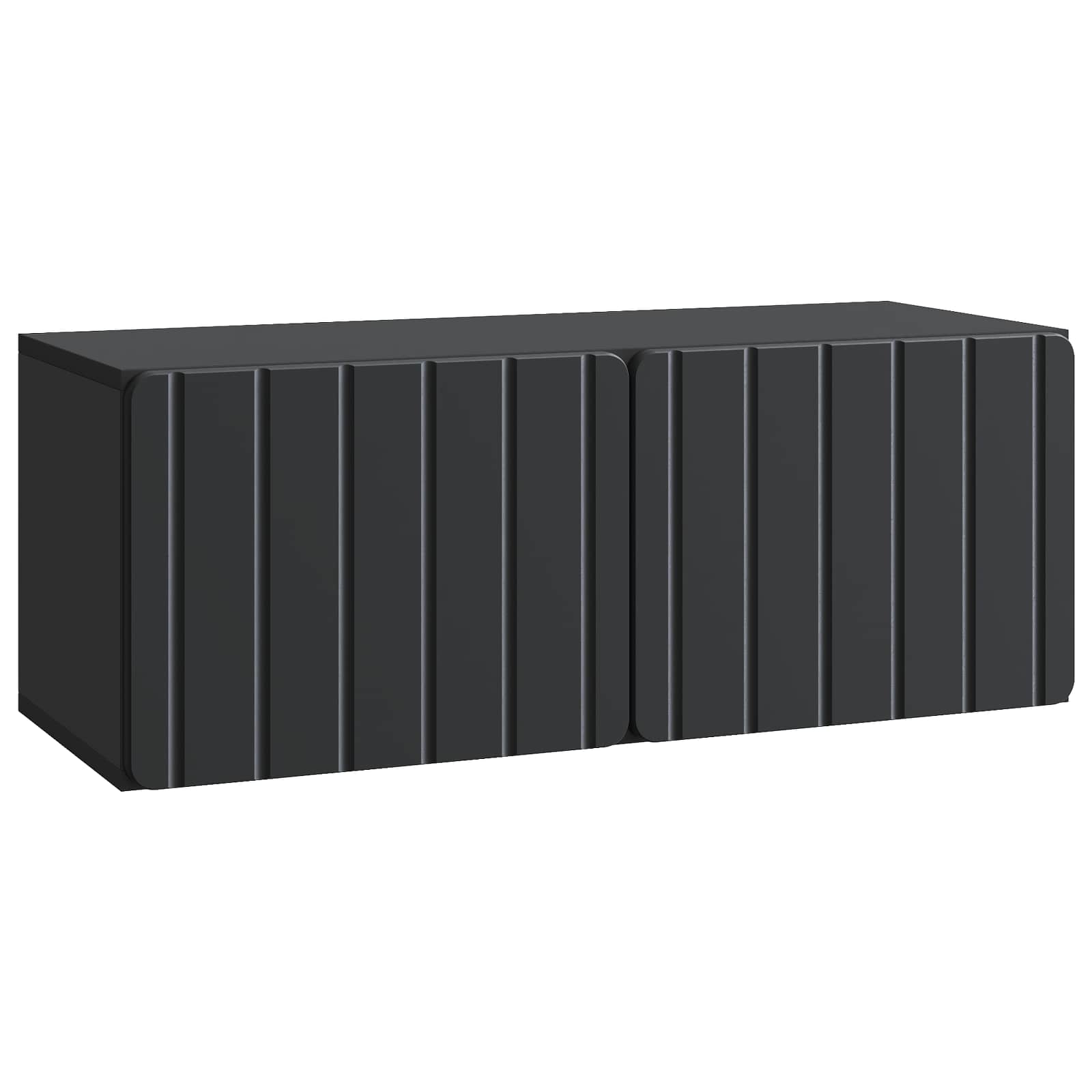 Gabinete de TV de parede 78,5 x 31 x 30 cm preto