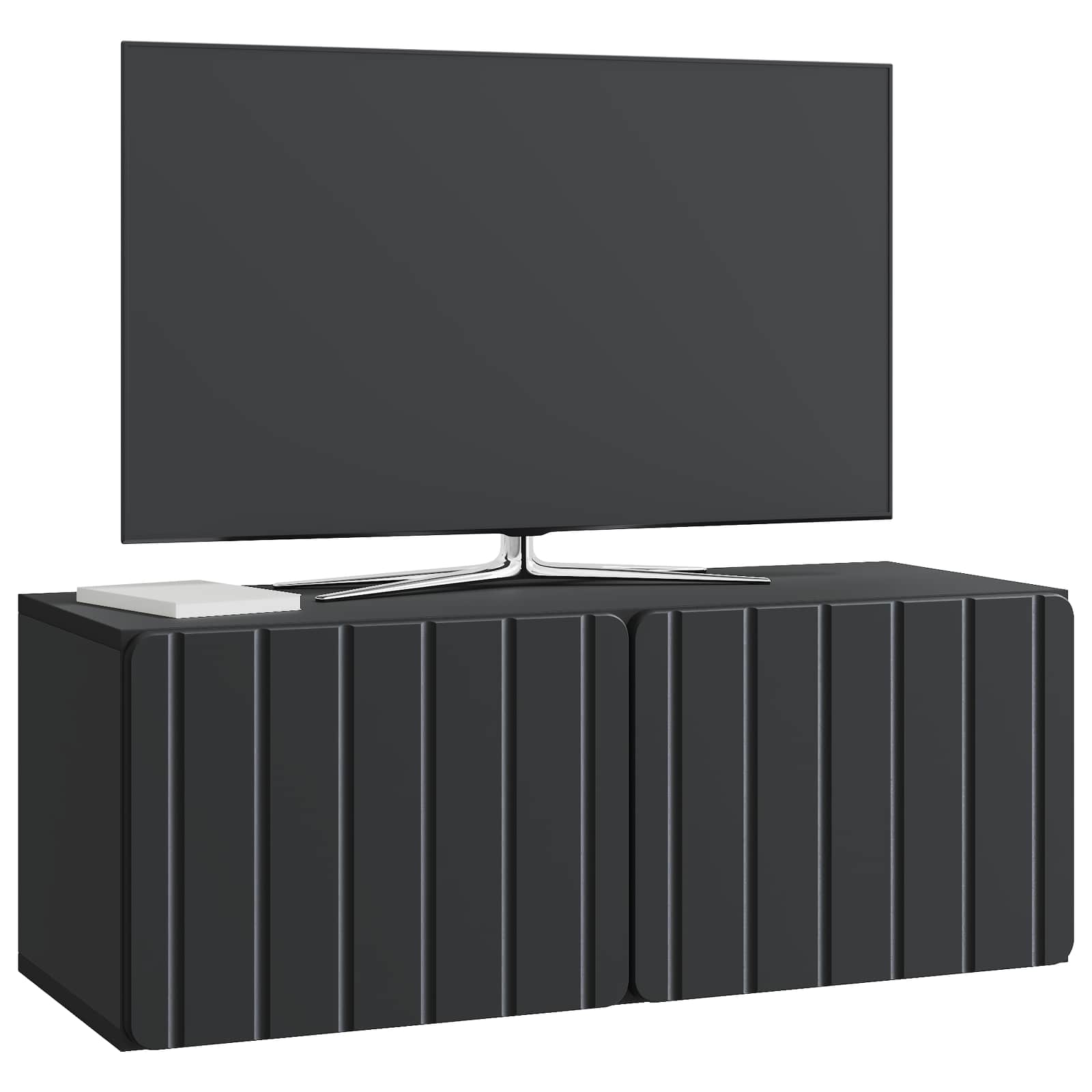 Gabinete de TV de parede 78,5 x 31 x 30 cm preto