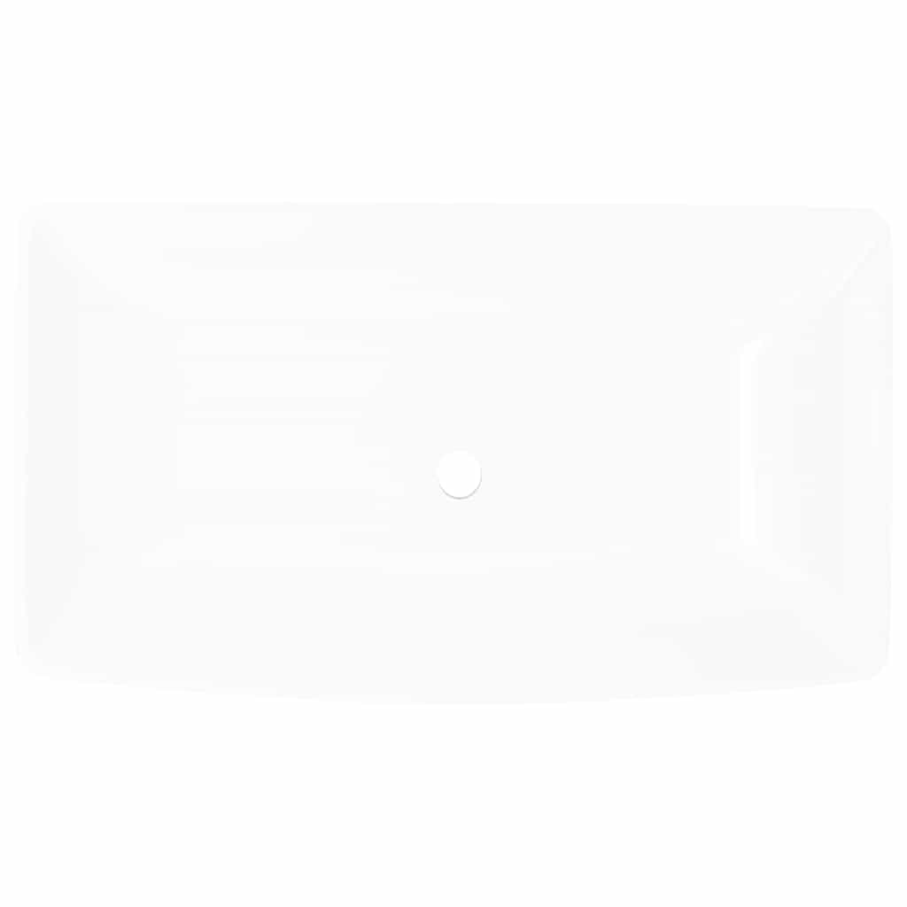 Cuvete cerâmica de luxo retangular branca 71 x 39 cm