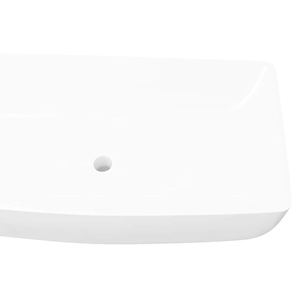 Cuvete cerâmica de luxo retangular branca 71 x 39 cm