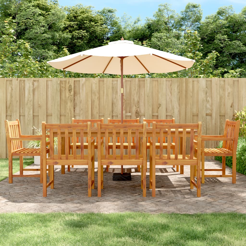 Cadeiras de jardim 8 pcs 56x55,5x90 cm madeira de acácia maciça