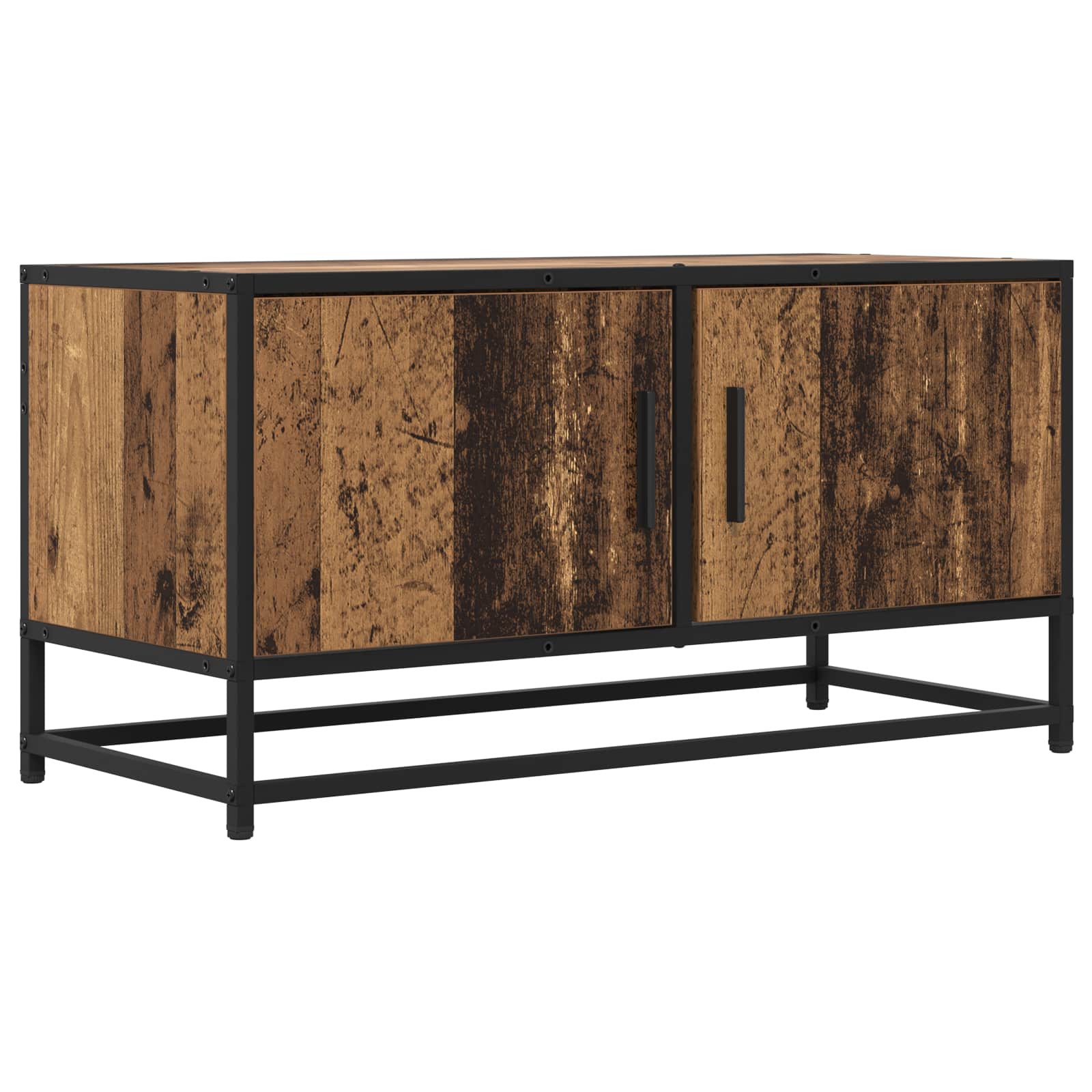 Gabinete para TV 80 x 34,5 x 40 cm madeira antiga