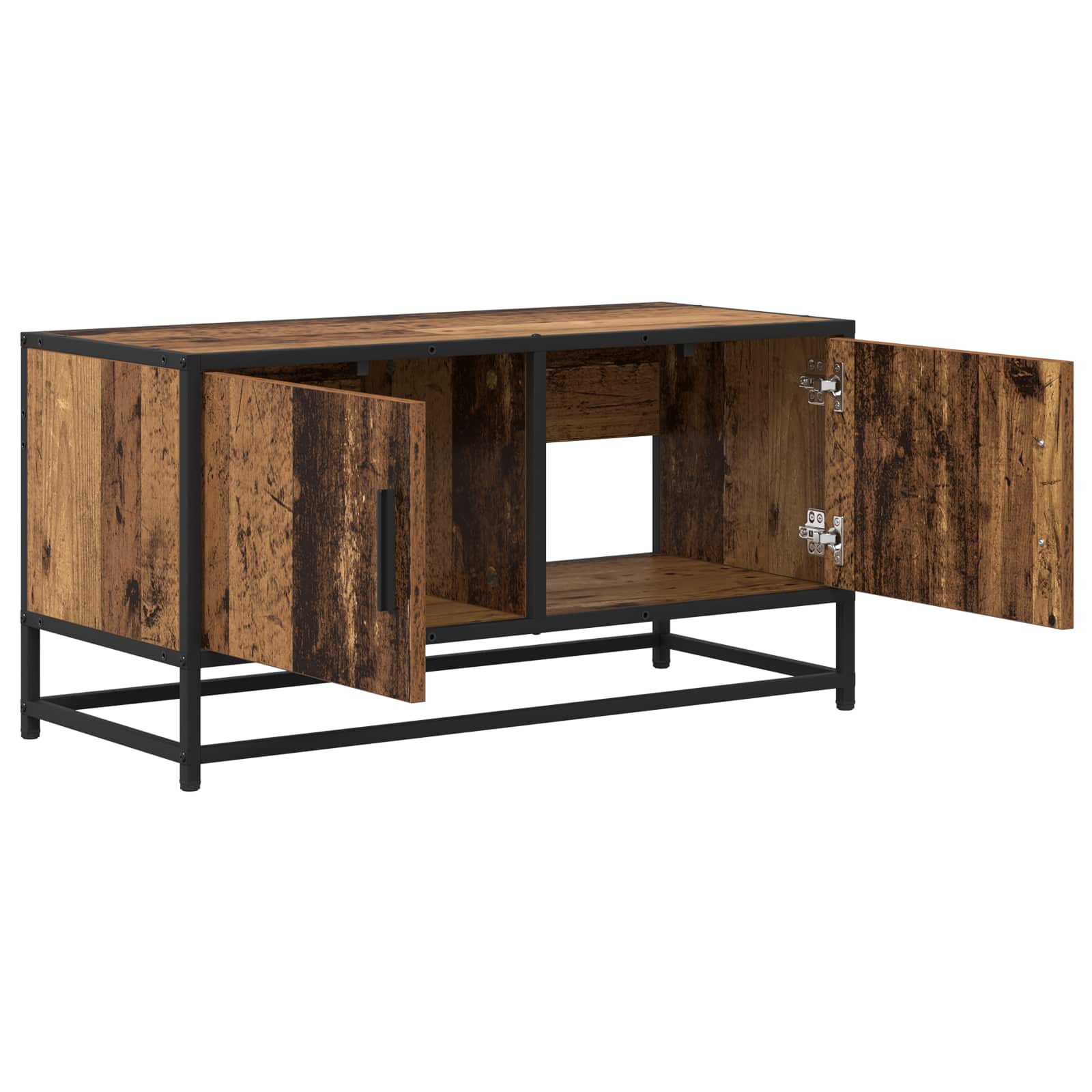 Gabinete para TV 80 x 34,5 x 40 cm madeira antiga