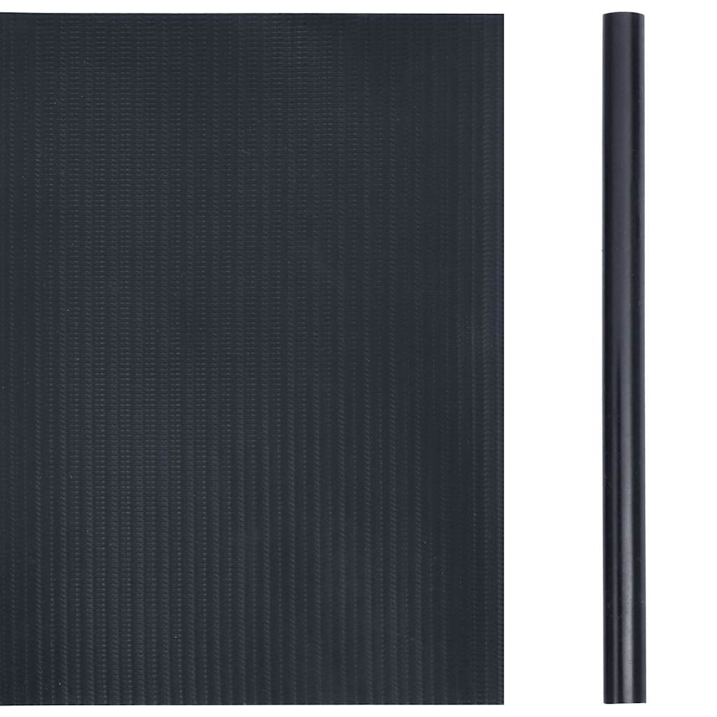 Painel privacidade p/ jardim 35x0,19 m PVC cinza-escuro fosco