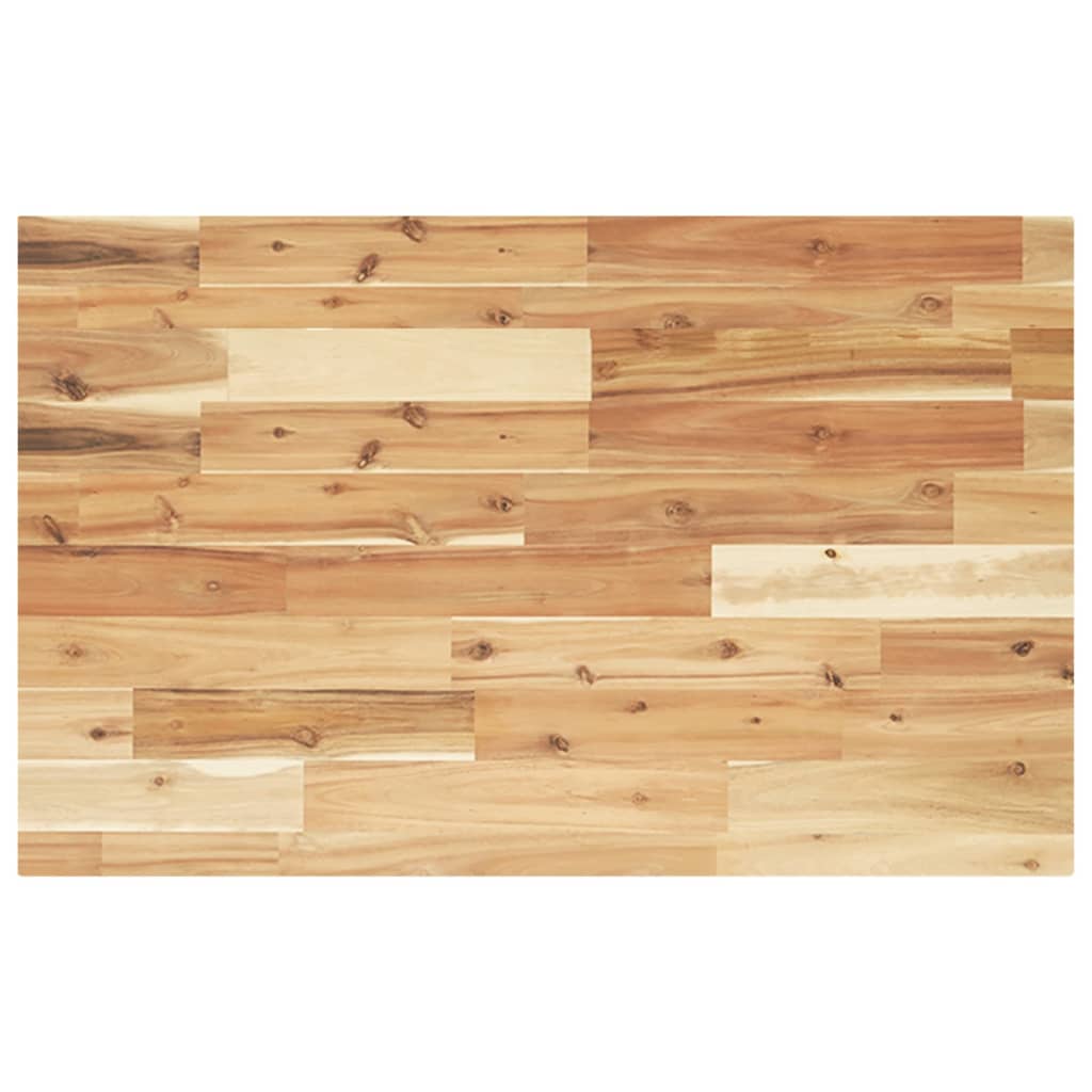 Tampo p/ móvel de wc 60x50x4 cm acácia maciça acabamento a óleo