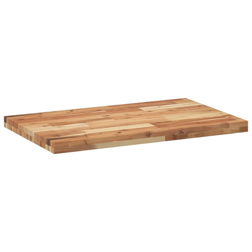 Tampo p/ móvel de wc 60x50x4 cm acácia maciça acabamento a óleo