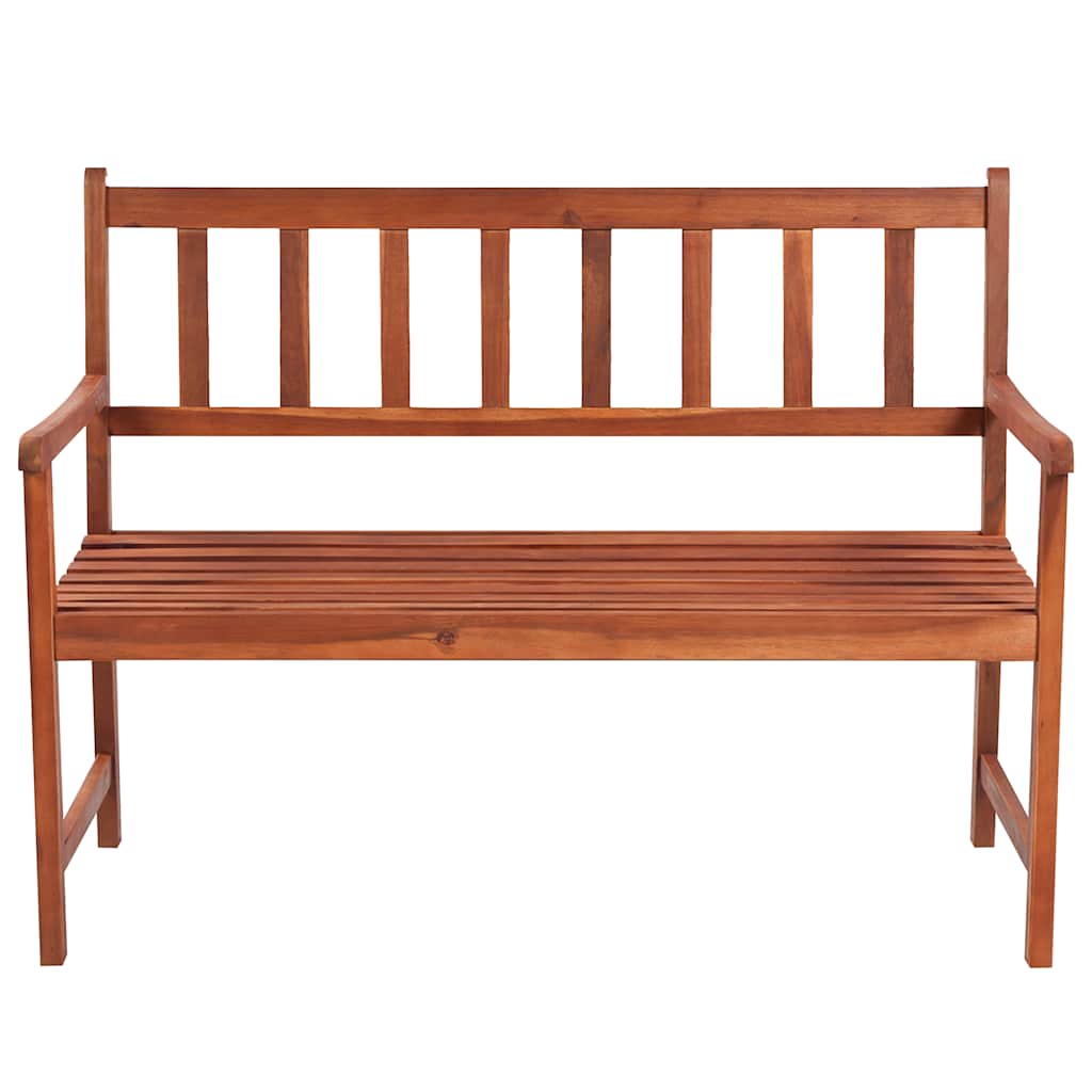 Banco de jardim c/ almofadão 120 cm madeira de acácia maciça