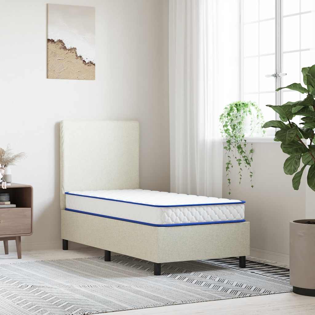 Colchão de espuma de memória 80x160x17 cm macio branco