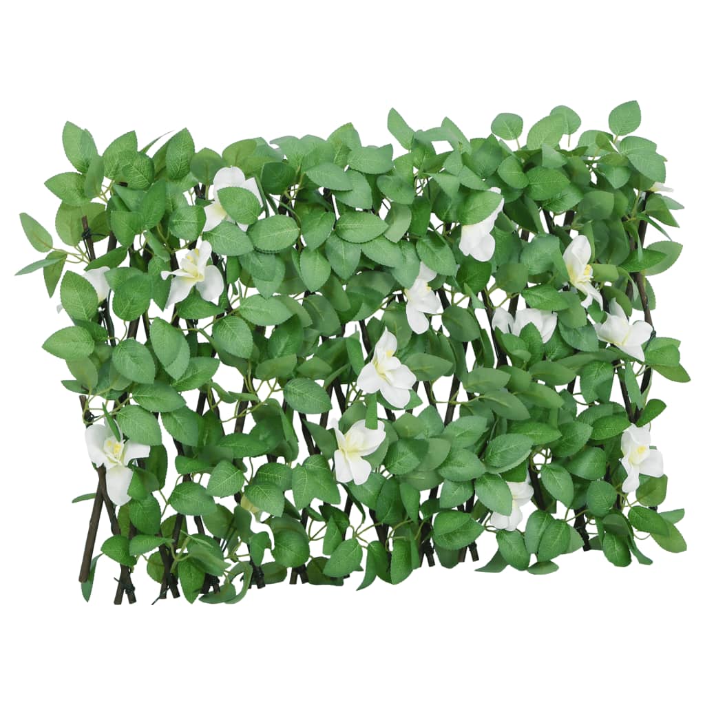 Treliça de hera artificial extensível 5 pcs 180x30 cm verde