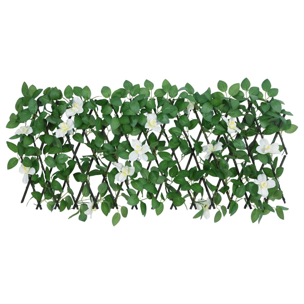 Treliça de hera artificial extensível 5 pcs 180x30 cm verde