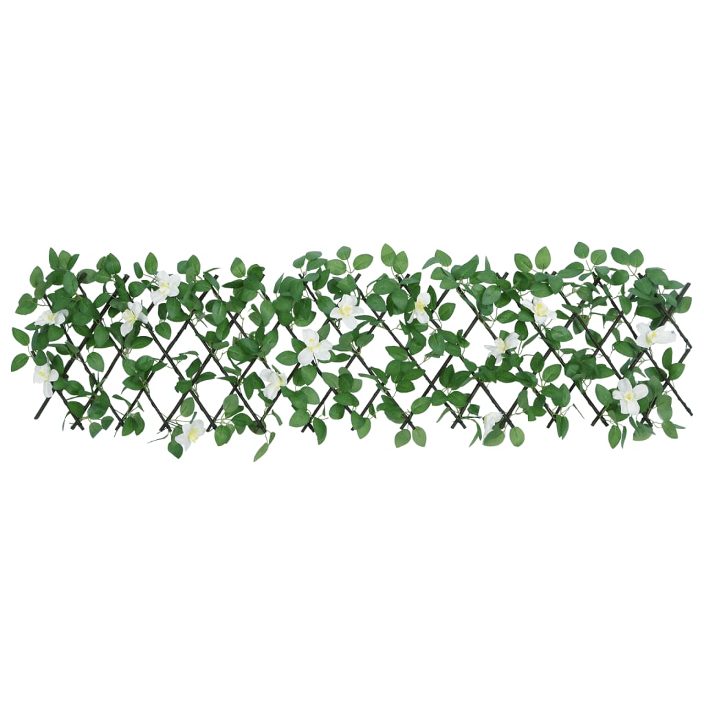 Treliça de hera artificial extensível 5 pcs 180x30 cm verde