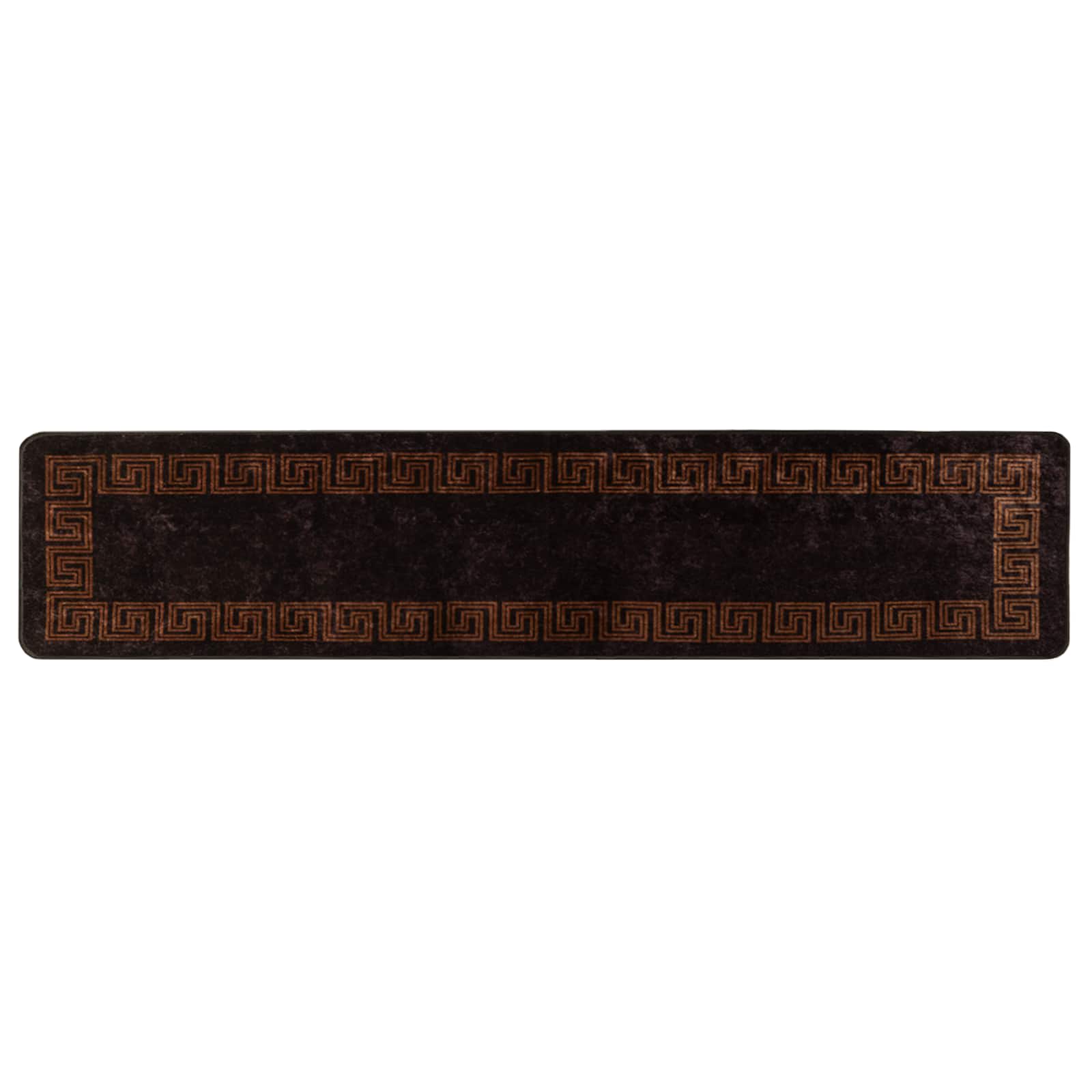 Passadeira marsa preto 80 x 450 cm poliéster e PVC