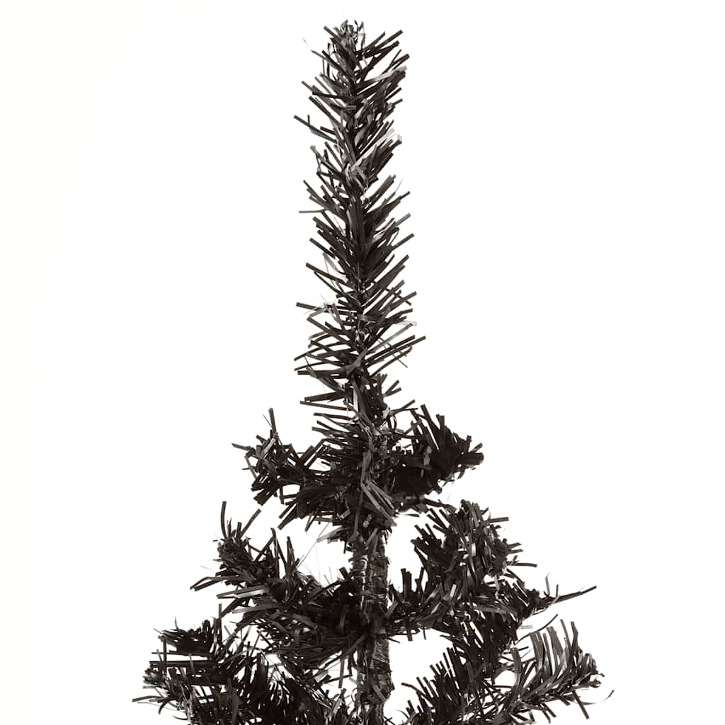 Árvore de natal fina 150 cm preto