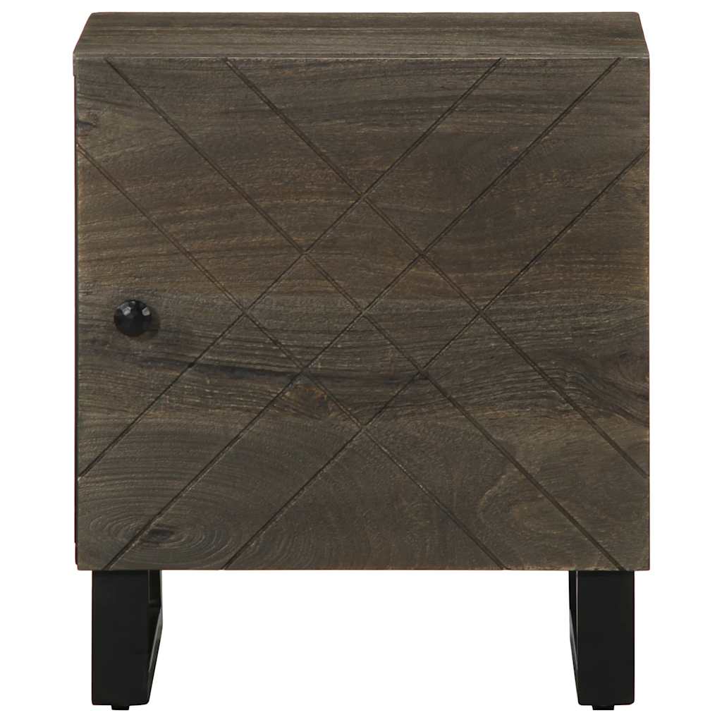 Mesa de cabeceira 40x33x46 cm madeira de mangueira maciça preto