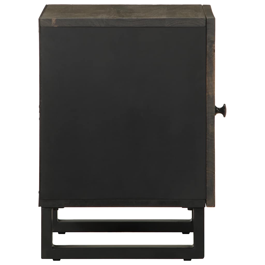 Mesa de cabeceira 40x33x46 cm madeira de mangueira maciça preto