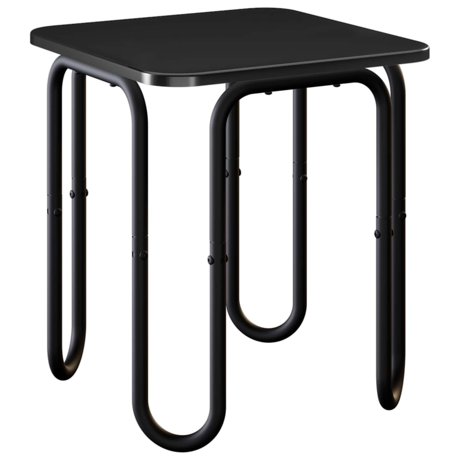 Mesa de centro preto 40 x 40 x 45 cm derivados de madeira