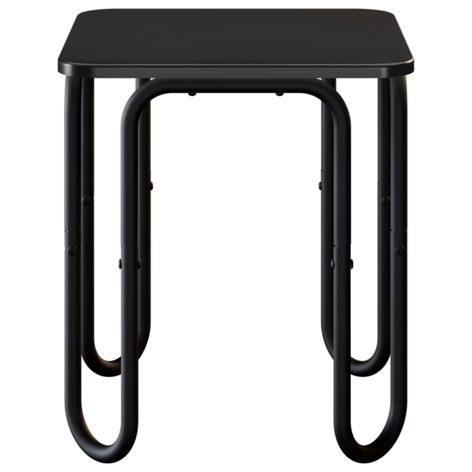 Mesa de centro preto 40 x 40 x 45 cm derivados de madeira