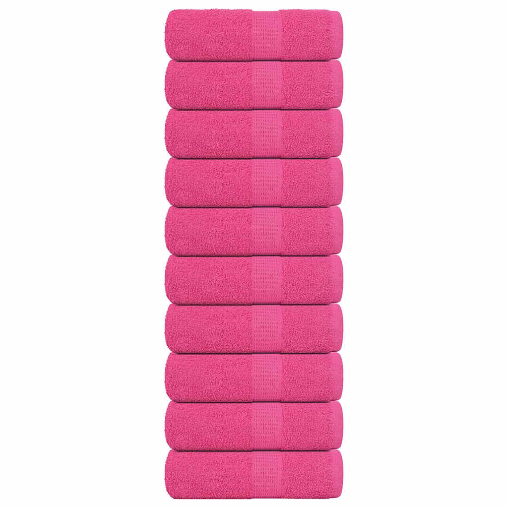 Toalhas de rosto frogn 10 unidades rosa 30x30 cm 360 g/m²