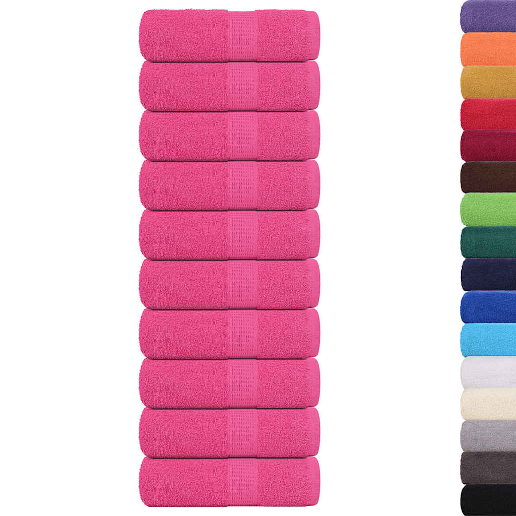 Toalhas de rosto frogn 10 unidades rosa 30x30 cm 360 g/m²