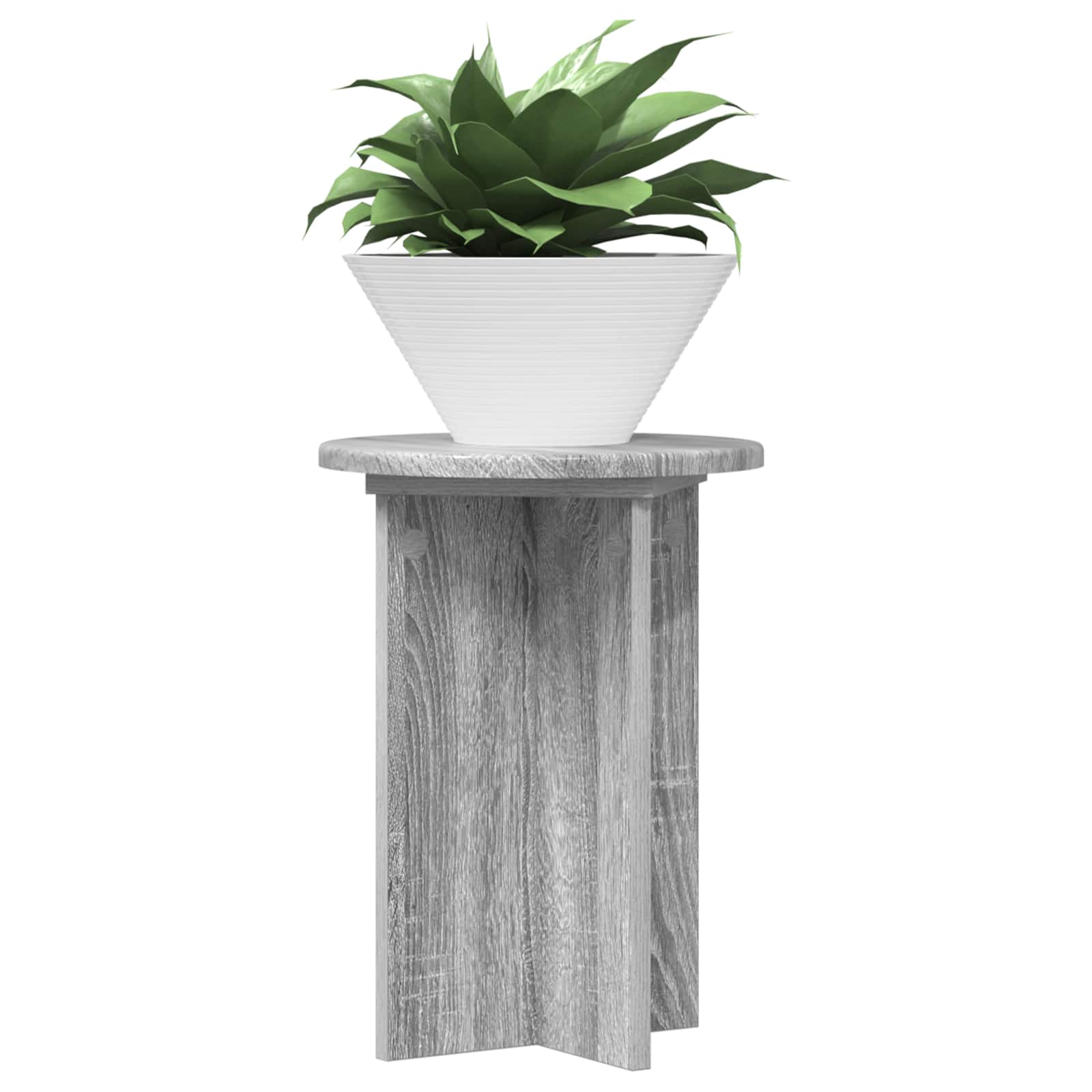 Suporte para plantas 2 unid. sonoma cinzento ø29,5 x 40 cm