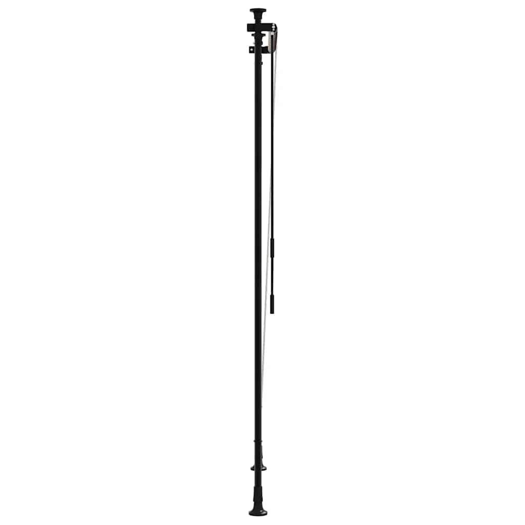 Estore de rolo exterior 100x270 cm tecido/aço amarelo e branco