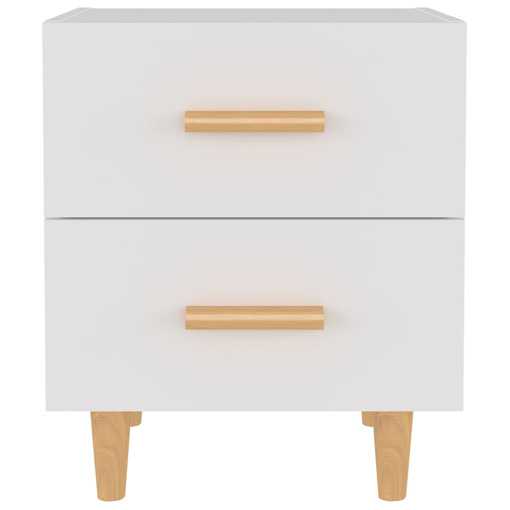 Mesas de cabeceira 2pcs 40x35x47,5 cm branco