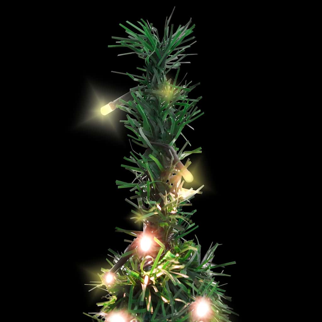 Árvore de natal artificial pop-up c/ 50 luzes LED 120 cm verde