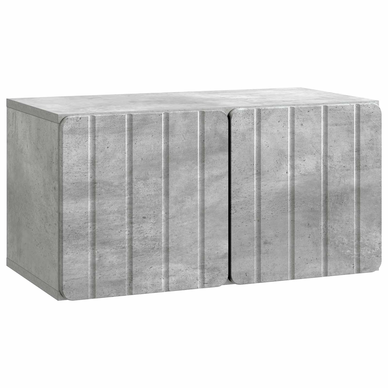 Gabinete de TV de parede 59,5 x 31 x 30 cm cinzento cimento