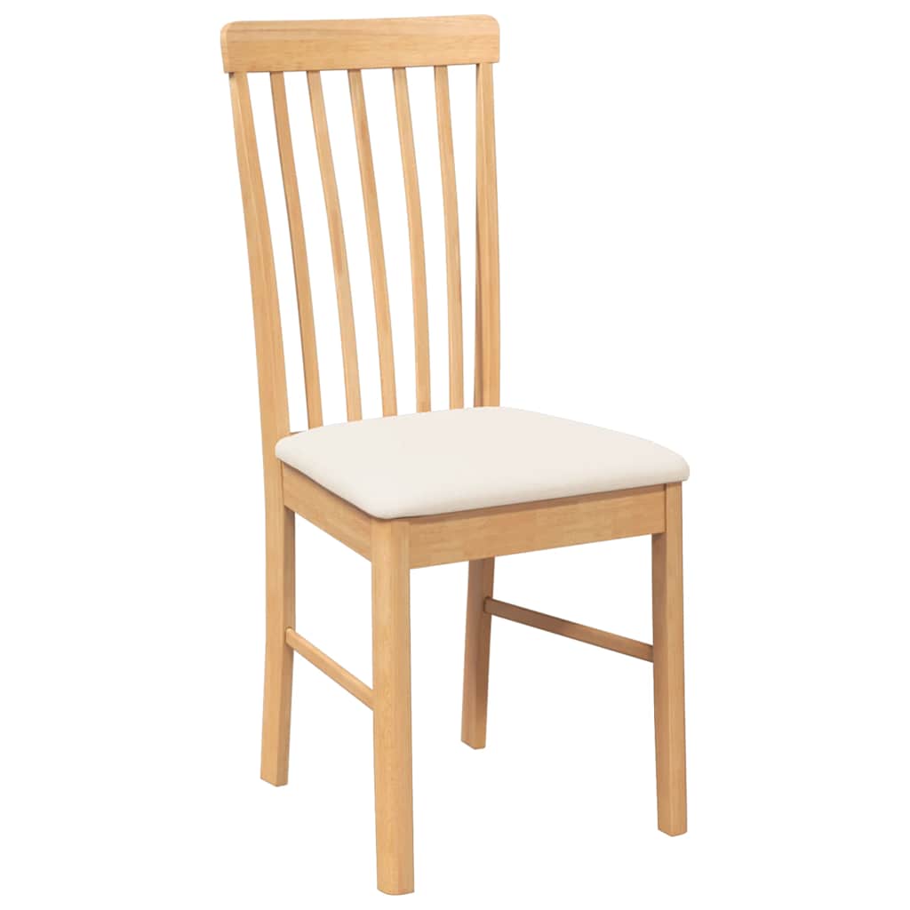 Cadeiras de jantar com almofadões 2 pcs madeira maciça