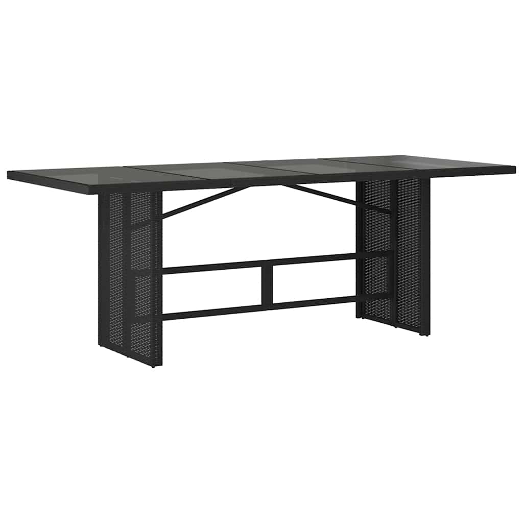 9 Pcs conjunto de jantar p/ jardim c/ almofadões vime PE preto