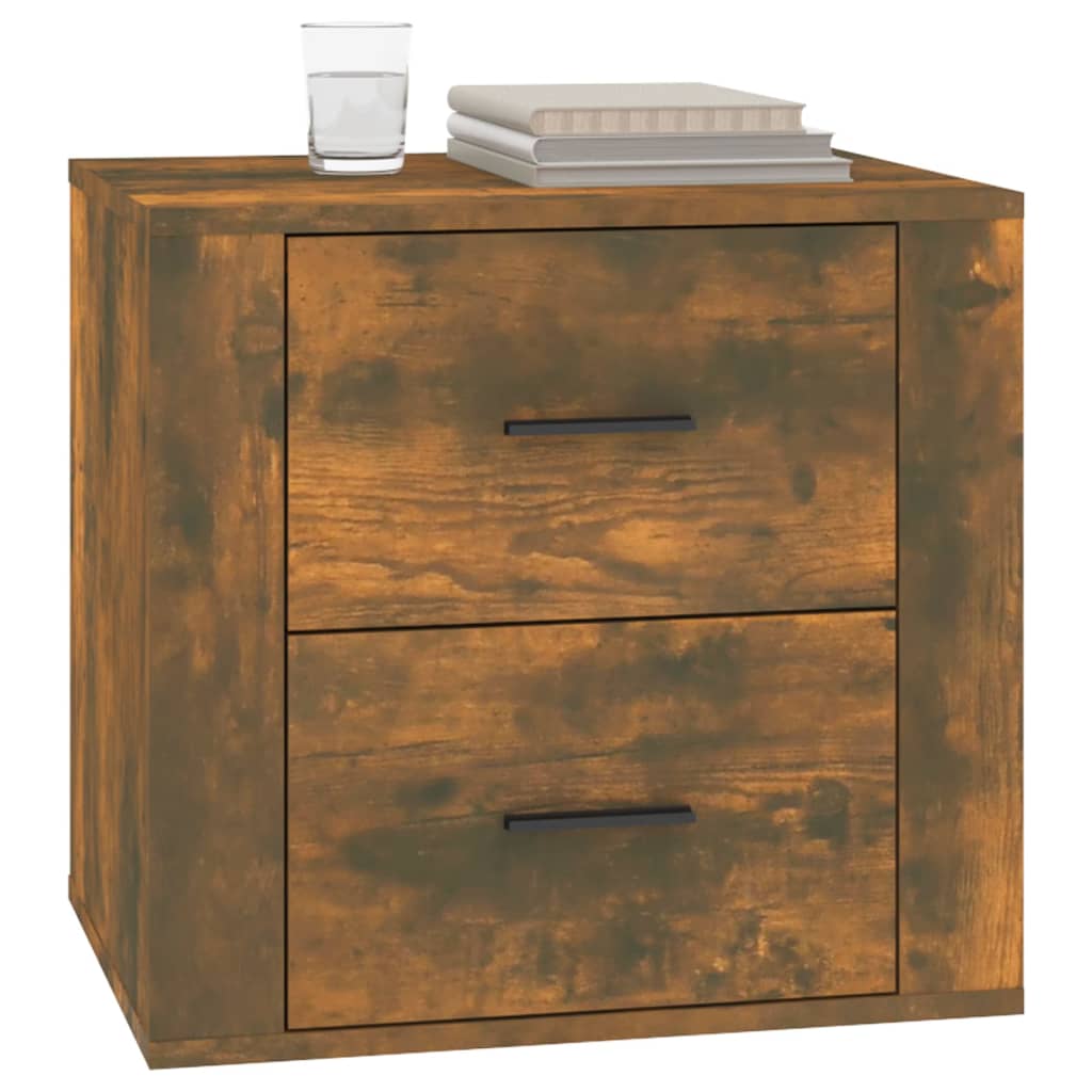 Mesa de cabeceira 50x39x47 cm cor carvalho fumado