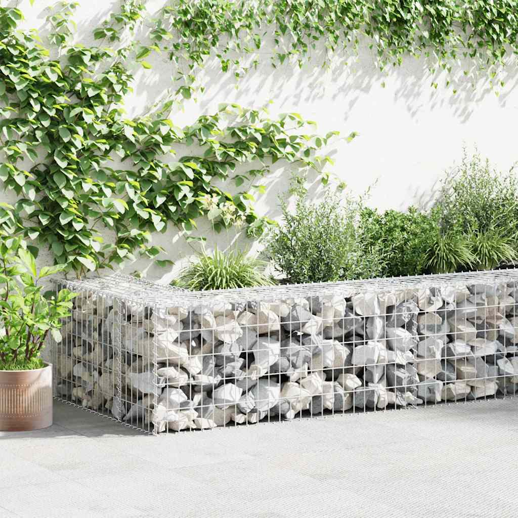 Muro gabião com tampas aço galvanizado 600x30x50 cm